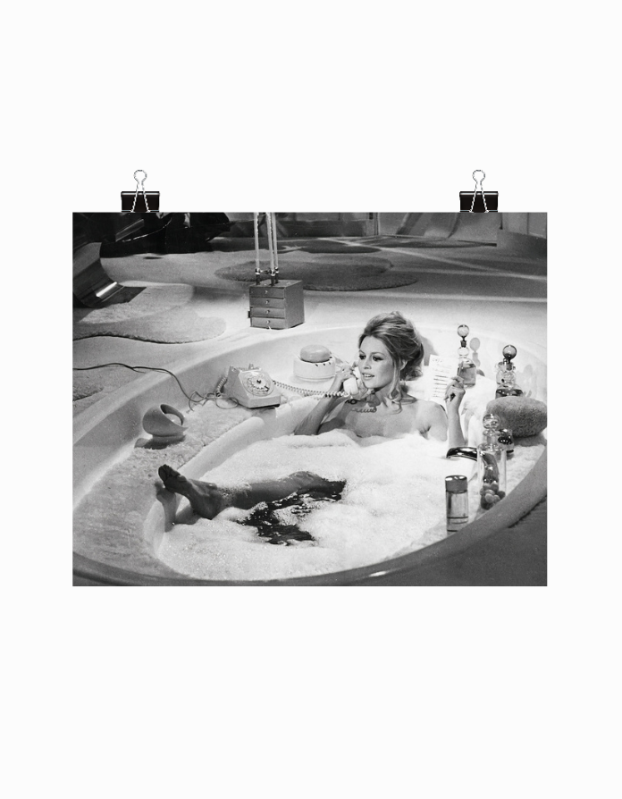 Brigitte Bardot Bathtub Print